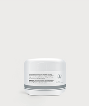 Rückseite des Intensive Care Cream Tiegels mit Produktinformationen und 50 ml Angabe.