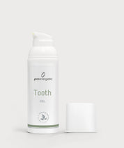 ProEnergetic Tooth Gel Spender mit abgenommenem Deckel auf hellem Hintergrund.